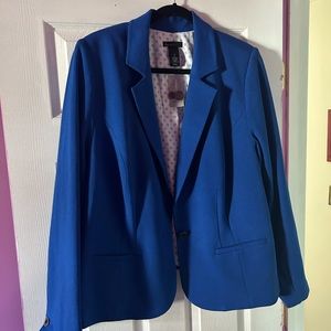 Lane Bryant royal blue plus size NWT stretchy blazer